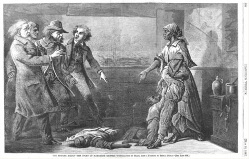 An 1864 illustration depicting “The Modern Medea: The Story of Margaret Garner.”