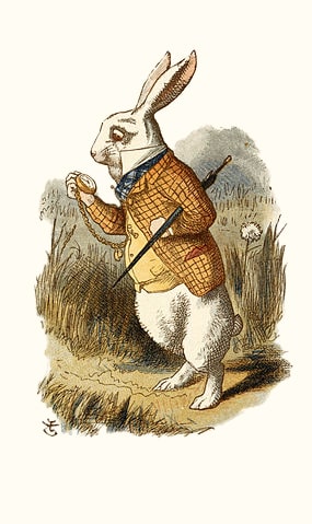 The White Rabbit (Tenniel) - The Nursery Alice (1890)