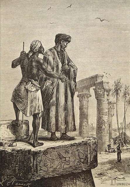 Handmade oil painting reproduction of Ibn Battuta in Egypt, a painting by Hippolyte Leon Benett